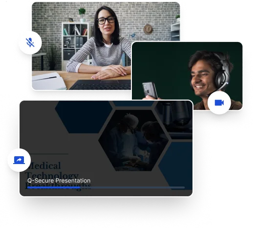 Q-Secure AV Conferencing interface